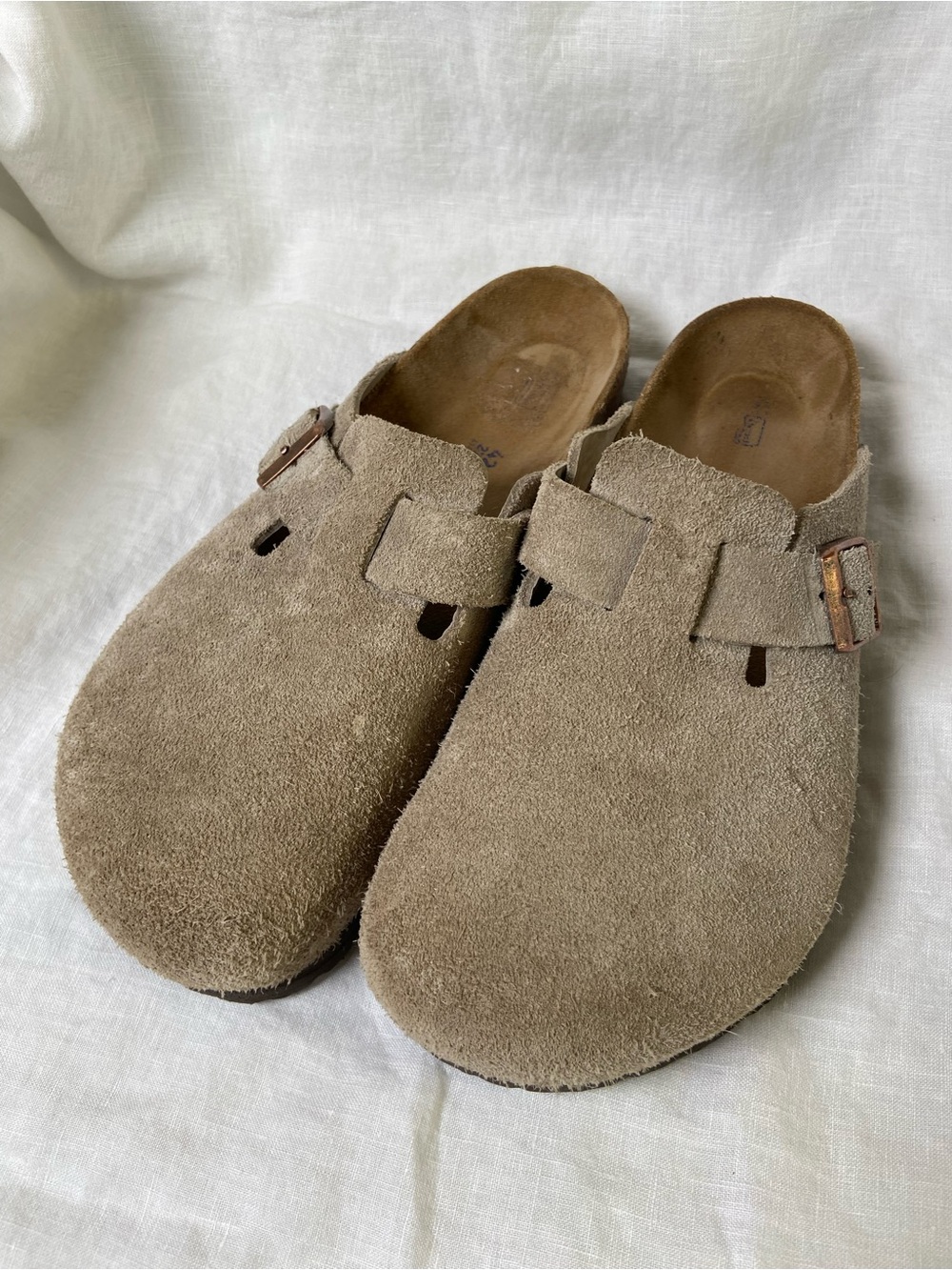 Birkenstock Boston Suede Leather Mules